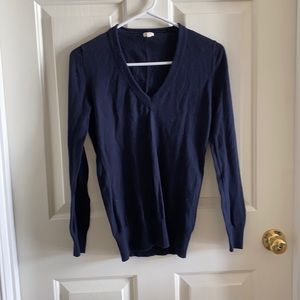 J. Crew Cotton Vneck Sweater